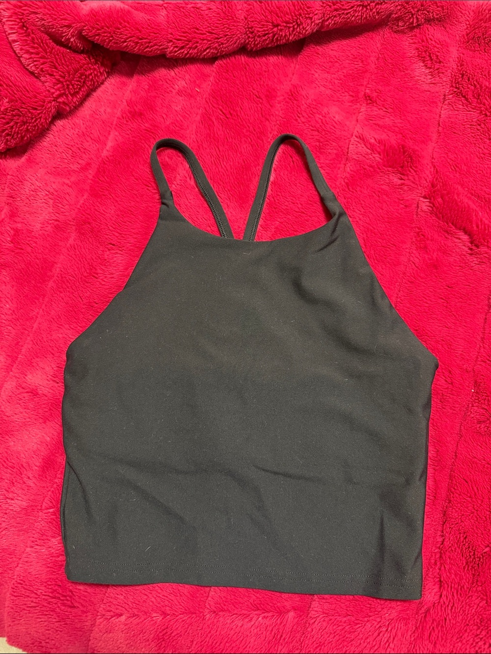 Old Navy Black High-Neck Crop Camisole